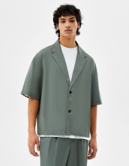 Oversize-Hemd aus Lyocell